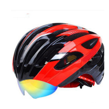 Bicycle Helmet EPS Integrally-Molded Breathable Cycling Helmet Goggles Lens MTB Road Bike Helmet